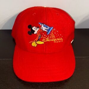 Disneyland Paris Kids Adjustable Cap - Red - Kids 2-7 yrs